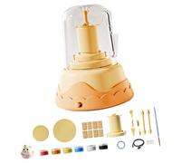 UxicRuya Kit per Tornio Da Vasaio per Bambini, Materiale per Pittura Fai Da Te, Macchina per La Formatura Della Ceramica