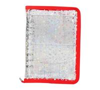 UxicRuya Libro Porta-Gioielli con Spazi per Collane e Souvenir, Rosso