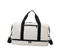 UxicRuya Mini borsel borse compagnia aerea sacca da ginnastica da viaggio piccolo carry on borse per vacanza, Bianco