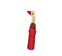 UxicRuya Ombrello anti-sole portatile con tracolla 8K, mini ombrello compatto da viaggio, Rosso