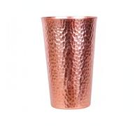 UxicRuya Tazza Rame Antica Bicchiere Rame Testurizzato Tazza da Tè Artigianale Resistente Calore Manico Sicuro Estetica Raffinata Adatta a Meditazione Casa Lavoro, Rame Viola, L