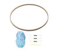 UxicRuya Telaio per Tessitura, Macchina per Maglieria Manuale, Materiali per L'artigianato, Creazione di Sottobicchieri, Decorazione Da Parete per Genitori, Bianco Blu