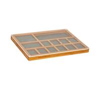 UxicRuya Vassoio Robusto E Compartimentato per La Selezione di Perline con Coperchio in Acrilico - Espositore E Organizzatore di Perline Fai da Te, Style C