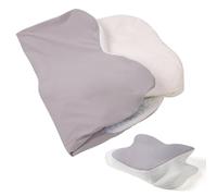 UXIETIN Federa per cuscino cervicale compatibile con Donama (solo per dimensioni standard), comoda e traspirante, federa per cuscino cervicale, solo federa, cuscino non incluso, 1 pezzo (grigio)