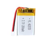 Uxney Batteria agli ioni di litio agli ioni di litio da 3,7 V, 180 mAh, 402030, con connettore 2P-PH, con griglia da 2,0 mm