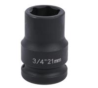 Uxney Bussola per Avvitatore a Impatto 3/4" 21 mm 6 Poli, in Acciaio Cromo-Molibdeno (Cr-Mo), per Bidone - Uso Intensivo Professionale in Officina e Industria