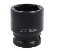 Uxney Bussola per Avvitatore a Impatto 3/4" 36 mm 6 Poli, in Acciaio Cromo-Molibdeno (Cr-Mo), per Bidone - Uso Intensivo Professionale in Officina e Industria