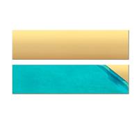 Uxney Lamiera di ottone, 0,5 mm*50 mm*200 mm Lastre di ottone puro al 99,9% per fai da te, gioielleria, elettricità, riparazioni, industria (2 pezzi)