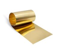 Uxney Lamiera di ottone, piastra in ottone, lamiera d'ottone, rotolo di lamiera d'ottone, 1000 mm x 150 mm x 0,5 mm, per artigianato, riparazioni elettriche, progetti fai da te