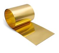 Uxney Lamiera di ottone, piastra in ottone, lamiera d'ottone, rotolo di lamiera d'ottone, 1000 mm x 200 mm x 0,5 mm, per artigianato, riparazioni elettriche, progetti fai da te