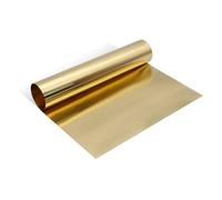 Uxney Lamiera di ottone, piastra in ottone, lamiera d'ottone, rotolo di lamiera d'ottone, 1000 mm x 300 mm x 0,3 mm, per artigianato, riparazioni elettriche, progetti fai da te