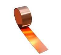 Uxney lastra di rame, fogli di rame 1000 x 50 x 0.1 mm, Applicabile a vari progetti di riparazione domestica e fai-da-te