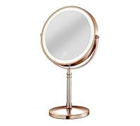 Uxsjakjsd 1 Set Specchio per Trucco Ricaricabile Ingrandimento Specchio Cosmetico 2 Lati Regolabili con 3 Colori C