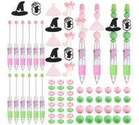 Uxsjakjsd 12 Pezzi Witch And Princess Party Bombons Penne In Perline Bulk Multicolor 4 In 1 Fai -da -Te Rosa e Verde per Amicizia Amicizia