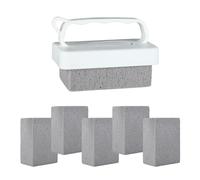 Uxsjakjsd 6-Pack Pietra Pomice Manuale con Manico per la Pulizia Delle Piastrelle Della Piscina e Della Spa
