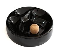 Uxsjakjsd Accessori per La Casa Portatili In Ceramica Alla Moda con Tubo Rotondo Nero