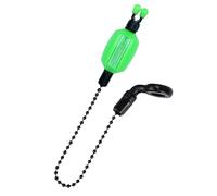 Uxsjakjsd Accessori per la Pesca Carpa 1 Pezzi per Allarme Swinger A 5 Colori in Plastica Trasparente con Clip di Sicurezza in Verde