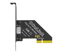 Uxsjakjsd Adattatore Scheda di Espansione PCI-e 4X 4.0 A Oculink SFF-8611/8612 con Staffa A Profilo Lungo