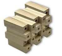 Uxsjakjsd Blanchi di Penna Pre-Traditi Corti, Set di Legno A 20 Pezzi, 2,5 X 0,75 X 0,75 Pollici, Foro di Fit Standard da 7 mm