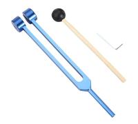 Uxsjakjsd CHAKRA GUARINGARE 128 Hz Tuning Fork Set Terapia Audio In Lega di Alluminio Set di Chakra Guarigione Blu Regolabile