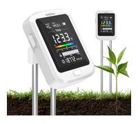 Uxsjakjsd Kit di Prova del Suolo 6-In-1 Ricaricabile per Offerte di Giardinaggio PH Digital PH, con Display LCD per Piante Interne/Esterne