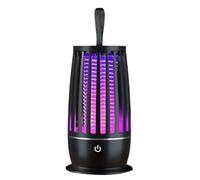 Uxsjakjsd Lampada Antizanzare USB Plug-In Svolta Trappola Silenzioso Repellente per Zanzare, Nero