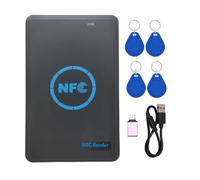 Uxsjakjsd Lettore/Scrittore di Chip Intelligenti NFC A 5 Bande + 4xCUID 125K 13,56M Copiatrice HID Duplicatore Tag Clone ID IC Chiave Copia