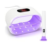 Uxsjakjsd Luce UV per Resina con Facciale UV A Facciata Display Digitale Timer Digital 3 36W Lampada di Polimerizzazione Rapida per Mestieri