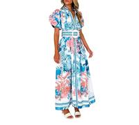 Uxsjakjsd Lungo Floreale da, e Autunnale, per Invitati A Matrimoni Blu L