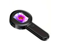 Uxsjakjsd Microscopio 100x Microscopio Handhell con Luce per Adulti per Bambini Collezionista per le Monete di Errore Gioiellieri Portatili Loupe