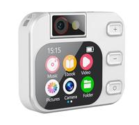Uxsjakjsd Mini Fotocamera Digitale, Lettore MP3, Schermo Tattile da 2,01 Pollici, Type-C, Scatto Fotografico, Registrazione Video, Lettura di E-Book