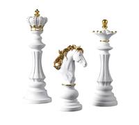 Uxsjakjsd Pezzo di Decorazioni per Decorazioni per Ornamenti di Scacchi Set Cavaliere Regale Statua di Scacchi per Il Regalo per Ufficio Casa