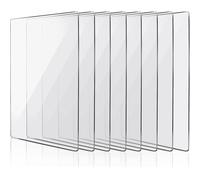 Uxsjakjsd Piastra Cuscinetti Acrilici Clear 8 Pezzi 8,7 X 6,1 Pollici per il Crafting per L'Impatto