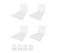 Uxsjakjsd Piccolo Scaffale di Libreria per L'Invisibilità Galleggiante Libreria Mobile 4pcs A Muro A Muro Ripiani In Metallo per Camera da Letto per la Libreria Camera