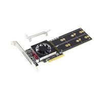Uxsjakjsd PLX8747 M. 2 Modulo di Scheda di Espansione PCIE Four M. 2 SSD Slot A Mezza Altezza/Full-Alight