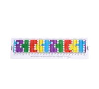 Uxsjakjsd Righello Scorrevole per Chitarra per la Pratica Delle Scale Pentatoniche, Diatoniche e Modali/Righello Scorrevole Pentatonico Durevole