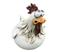 Uxsjakjsd Scultura di Pollo Arte di Occhi Espressione Statue di Pollo Pollo