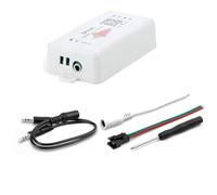 Uxsjakjsd SP107E DC5-24V Controller Musicale LED con Controllo Musicale A Colori SPI Wireless Compatibile Bluetooth Tramite APP Telefonica