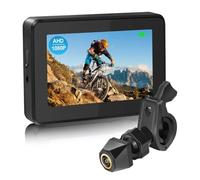 Uxsjakjsd Specchio per Manubrio Bici, Telecamera Posteriore 1080P con Monitor da 4,3 Pollici, Funzione di Visione Notturna per Mountain Bike, E-Bike.