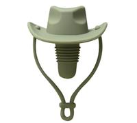 Uxsjakjsd Tappo In Silicone A Forma di da Cowboy per Vino, Spumante e Birra - Accessorio da Cucina e Bar Verde