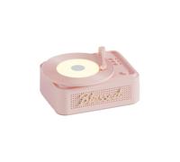 Uxsjakjsd Vinyless Wireless Wireless Bluetooth Alarmer Alarms Orologio Record Piccole Record Player Portatile Audio Home Smart Stereo C di Alta qualità C