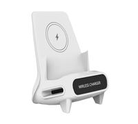 Uxsjakjsd Wireless Charger Stand Station Fast Carging Dock Monte Wireless Technology White