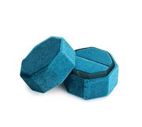 UXvohkudg Velvet Hexagon Double Ring Jewelry Box | Multicolor 5x4.5 cm: Proposal Anniversary Engagement Wedding Birthday