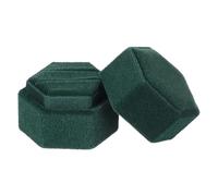 UXvohkudg Velvet Hexagon Double Ring Jewelry Box | Multicolor 5x4.5 cm: Proposal Anniversary Engagement Wedding Birthday