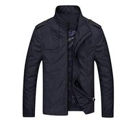 uxxnjfg Giacca Estiva Uomo Leggera Primaverile Taglie Forti Giubbotto Militare Comodo Casual Giubbino A Vento Bomber di Transizione Jacket Impermeabile Offerte Lampo del Giorno Nero XXL