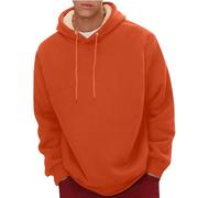 uxxnjfg Giubbotto Invernale Uomo Trekking Felpa Uomo con Cappuccio Taglie Forti Autunno Felpe Giacca Imbottita Leggera Primaverile Pullover Running da Lavoro Abbigliamento(Arancia,XL)