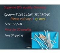 UY 128 GAS/TVx3 / 149x3, taglia 12/80 aghi per macchina da cucire industriale...