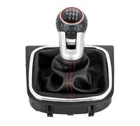 UYAERWA Auto Leva Stick Shifter Head Pomello Del Cambio Per Auto, Leva Del Cambio A 5 O 6 Marce, Per Golf 6 MK6 GTI GTD R20 2009-2013, Con Cuffia E Leva Del Cambio A Pallina.(6 Speed)