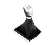 UYAERWA Copri Pomello Cambio Auto Pomelli Del Cambio, Leva Del Cambio Manuale A 5/6 Velocità Galaxy Con Copertura Antipolvere Per Ford Per Focus 2 MK2 FL C-MAX 2006-2011 Car Styling(Silver 5-speed)