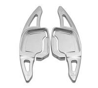 UYAERWA Estensione Del Cambio Al Volante Per Audi Per A6 S6 C8 A7 S7 4K A8 S8 Q8 E-tron Sportback 2019-2024 Leva Del Cambio Del Volante(Silver)